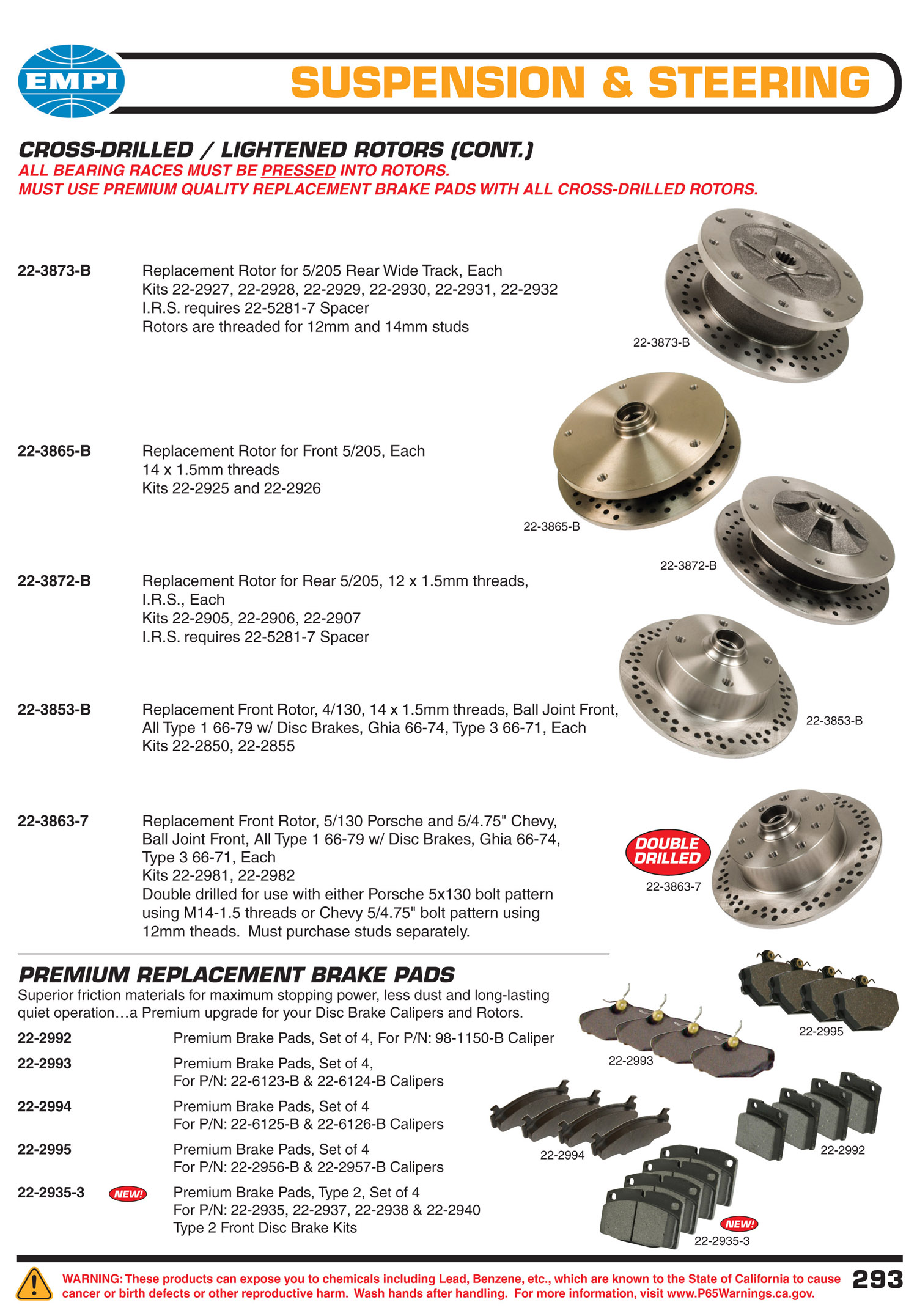 EMPI® PRODUCTS VOLKSWAGEN CATALOG PAGE 293
